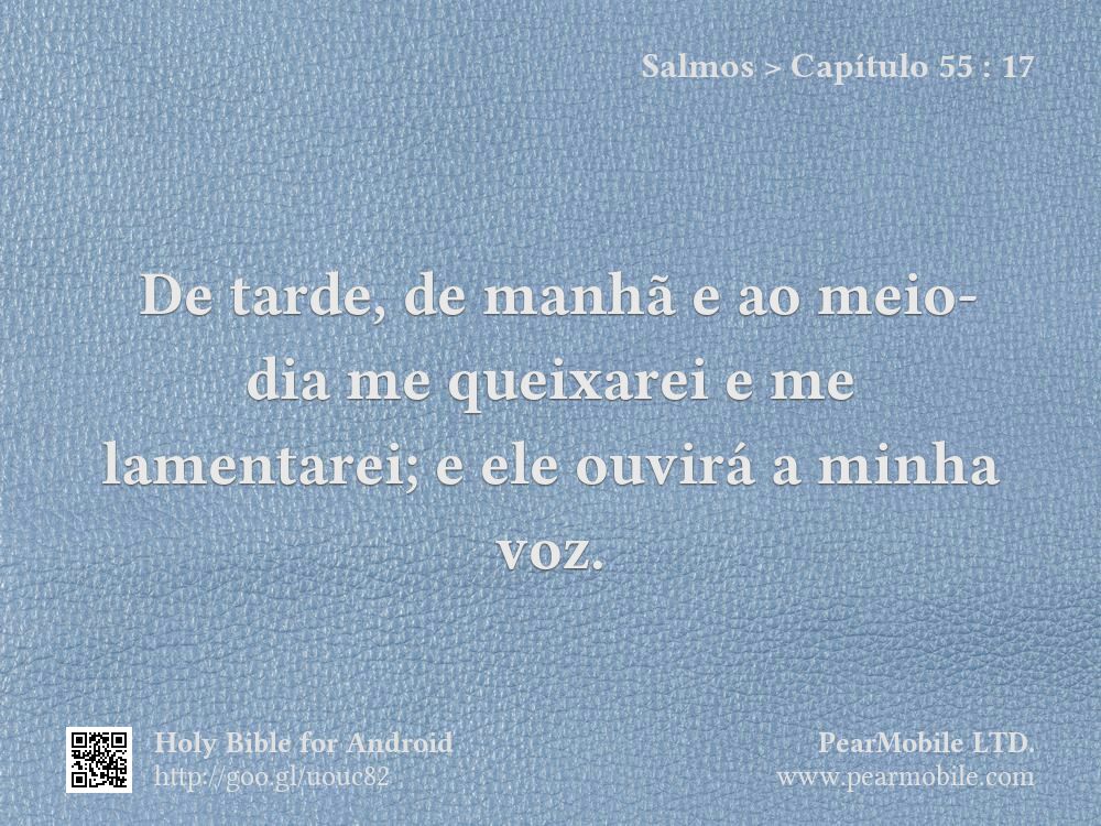 Salmos, Capítulo 55:17
